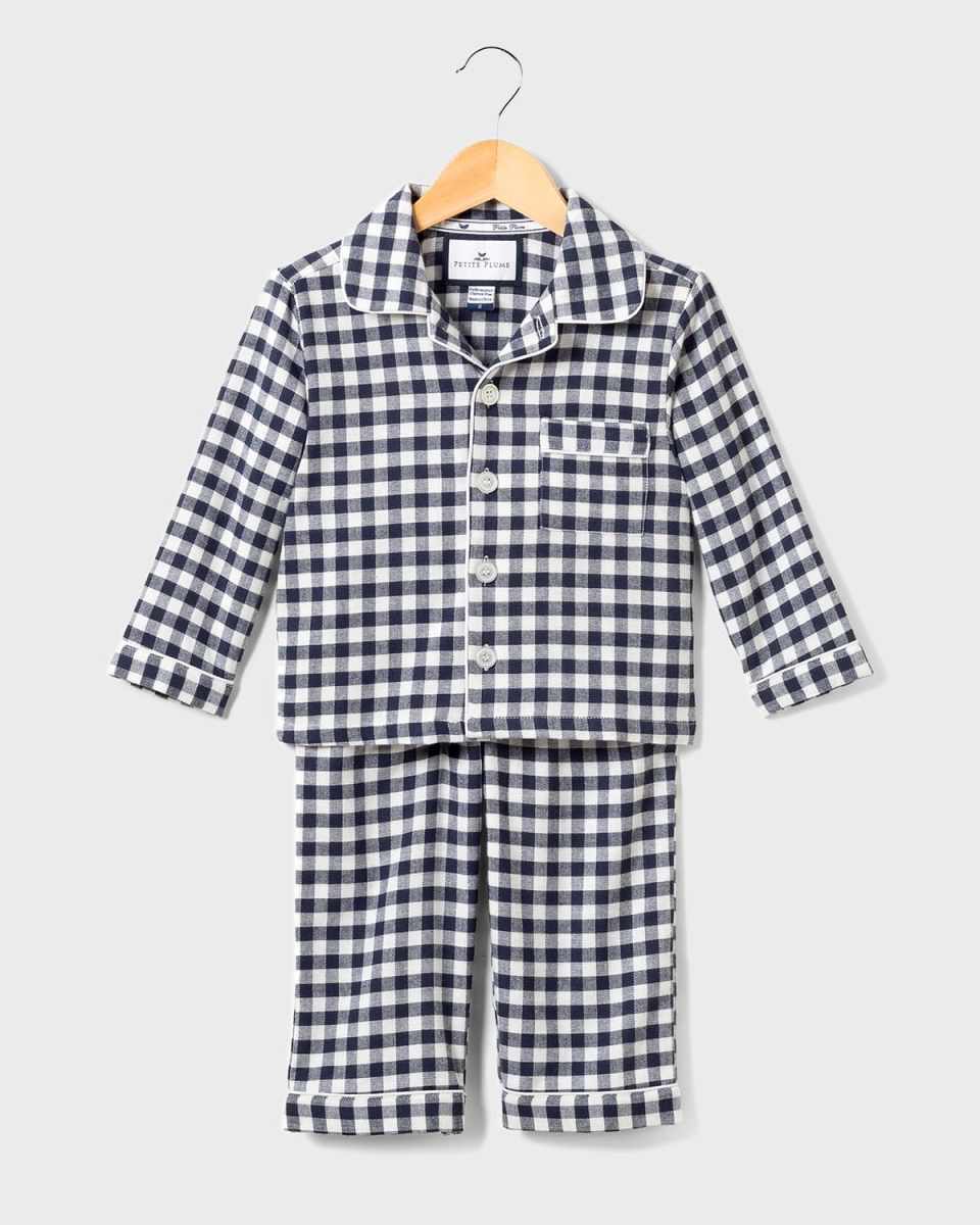 Gingham Flannel Pajama Set, Size 2-10